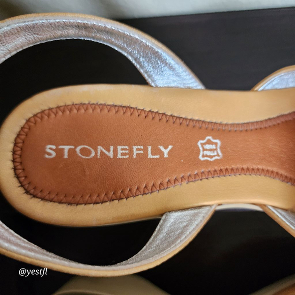 Stonefly leather sandals gold and copper 39 - Picture 5 of 7